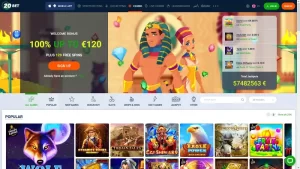 Παιχνίδια και πάροχοι καζίνο 20Bet